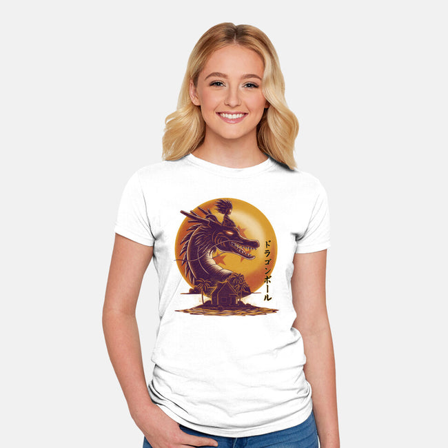 Dragon Ride-Womens-Fitted-Tee-rmatix