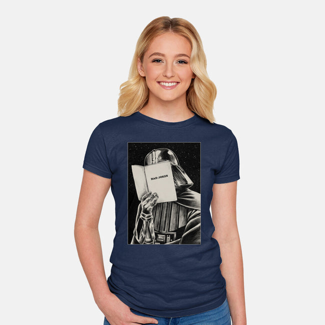 Dad Jokes-Womens-Fitted-Tee-Hafaell