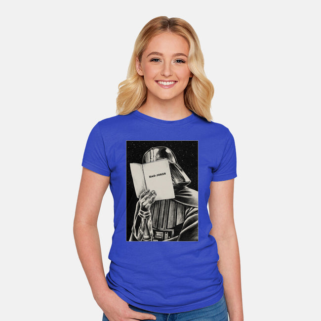 Dad Jokes-Womens-Fitted-Tee-Hafaell