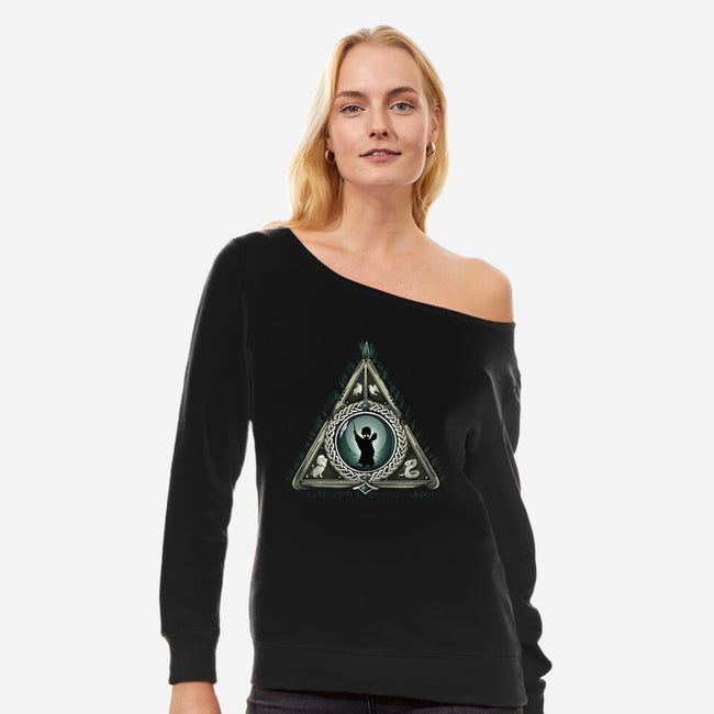 Celtic Magician-Womens-Off Shoulder-Sweatshirt-Vallina84