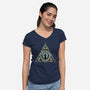 Celtic Magician-Womens-V-Neck-Tee-Vallina84