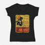 Le Ranger Noir-Womens-V-Neck-Tee-Barbadifuoco