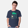 Cthulhu On Peanuts House-Mens-Basic-Tee-xMorfina