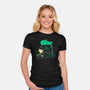 Cthulhu On Peanuts House-Womens-Fitted-Tee-xMorfina