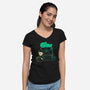 Cthulhu On Peanuts House-Womens-V-Neck-Tee-xMorfina