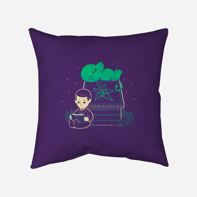 Cthulhu On Peanuts House-None-Removable Cover-Throw Pillow-xMorfina