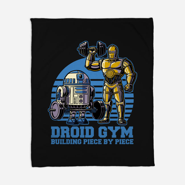 Android Space Gym-None-Fleece-Blanket-Studio Mootant