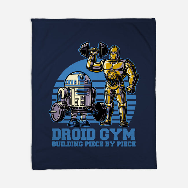 Android Space Gym-None-Fleece-Blanket-Studio Mootant