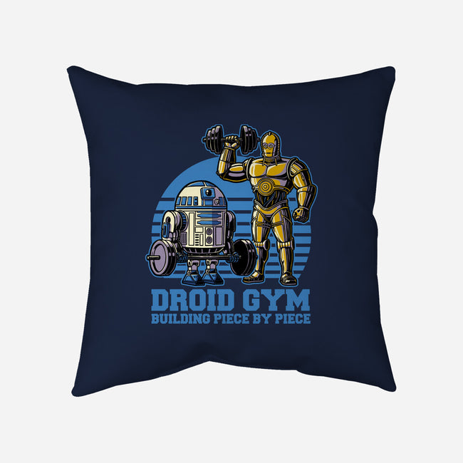 Android Space Gym-None-Removable Cover w Insert-Throw Pillow-Studio Mootant