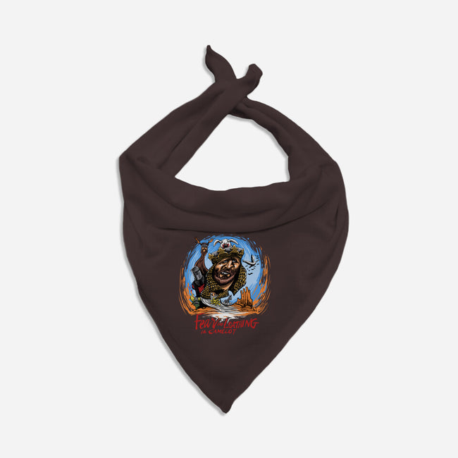 Fear And Loathing In Camelot-Dog-Bandana-Pet Collar-zascanauta