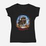 Fear And Loathing In Camelot-Womens-V-Neck-Tee-zascanauta