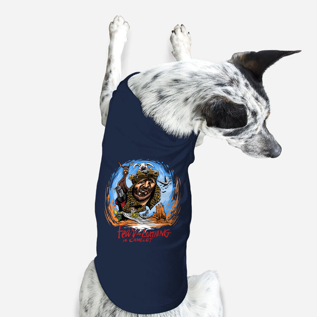 Fear And Loathing In Camelot-Dog-Basic-Pet Tank-zascanauta