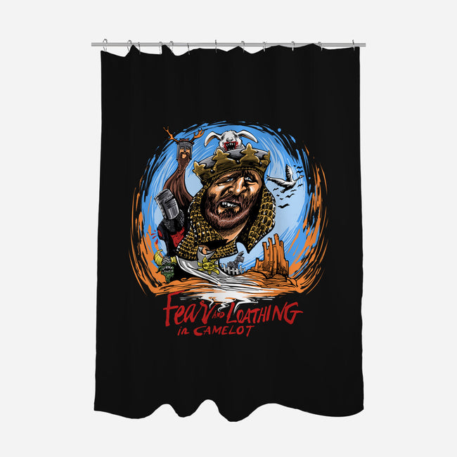 Fear And Loathing In Camelot-None-Polyester-Shower Curtain-zascanauta