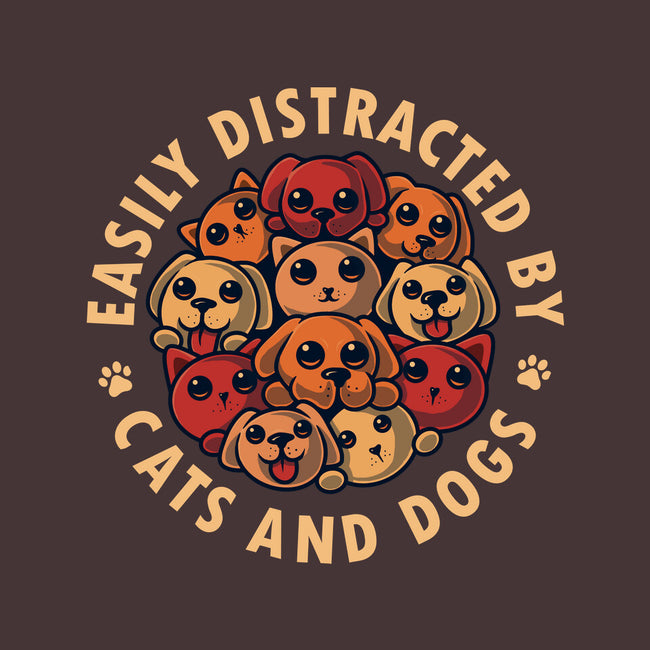 Easily Distracted By Cats And Dogs-None-Memory Foam-Bath Mat-erion_designs