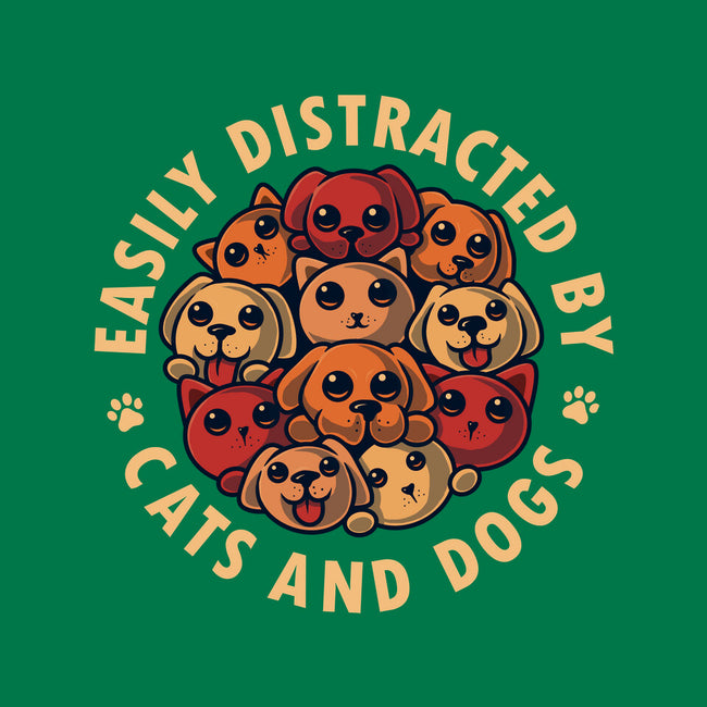 Easily Distracted By Cats And Dogs-Unisex-Kitchen-Apron-erion_designs