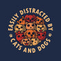 Easily Distracted By Cats And Dogs-Cat-Basic-Pet Tank-erion_designs