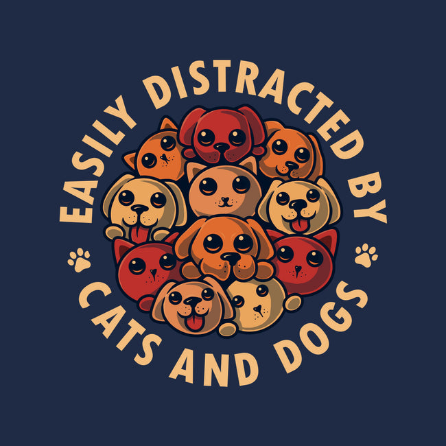 Easily Distracted By Cats And Dogs-Unisex-Pullover-Sweatshirt-erion_designs