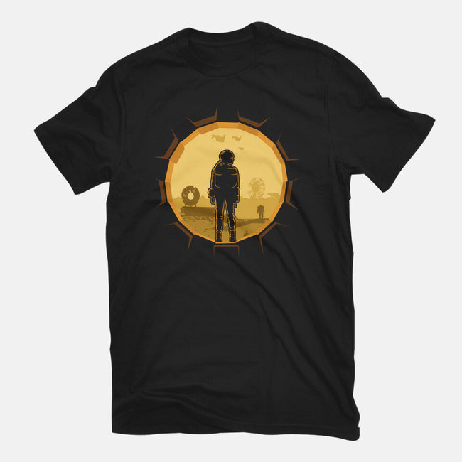 Life Outside Of Vault 33-Unisex-Basic-Tee-bomdesignz