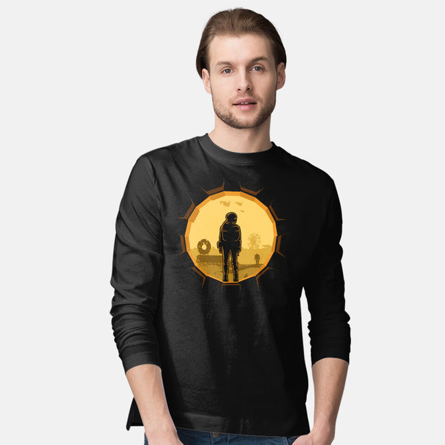 Life Outside Of Vault 33-Mens-Long Sleeved-Tee-bomdesignz