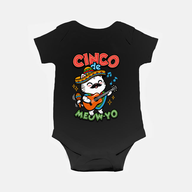 Cinco De Meow-yo-Baby-Basic-Onesie-Boggs Nicolas