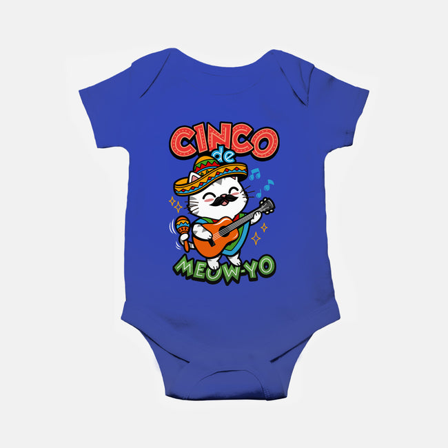 Cinco De Meow-yo-Baby-Basic-Onesie-Boggs Nicolas