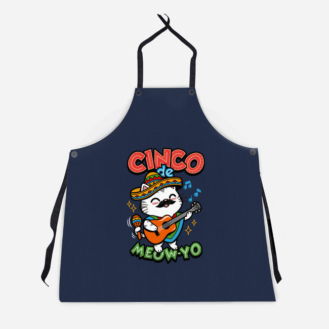 Cinco De Meow-yo-Unisex-Kitchen-Apron-Boggs Nicolas