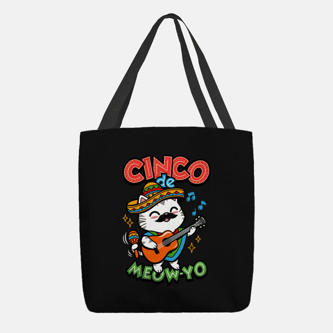 Cinco De Meow-yo-None-Basic Tote-Bag-Boggs Nicolas