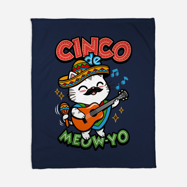 Cinco De Meow-yo-None-Fleece-Blanket-Boggs Nicolas