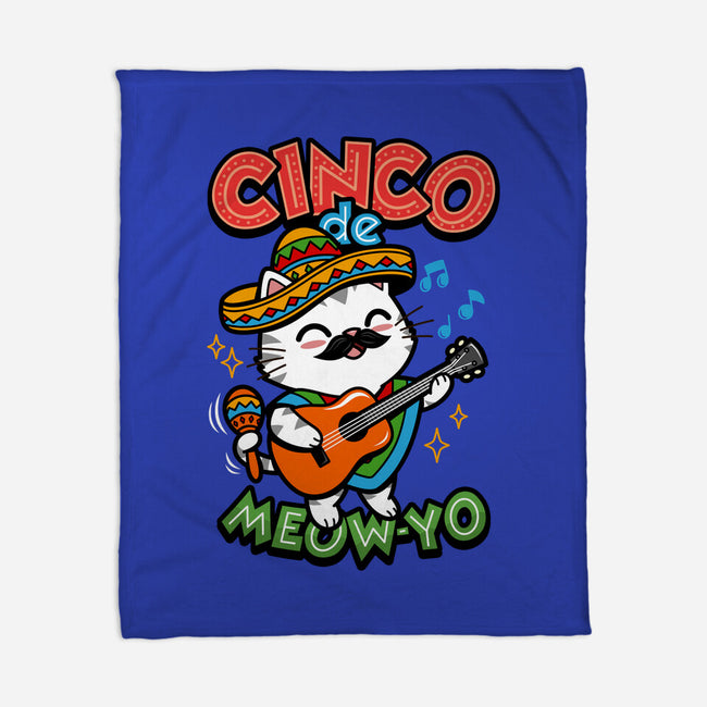 Cinco De Meow-yo-None-Fleece-Blanket-Boggs Nicolas