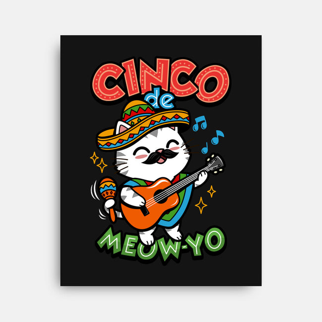 Cinco De Meow-yo-None-Stretched-Canvas-Boggs Nicolas