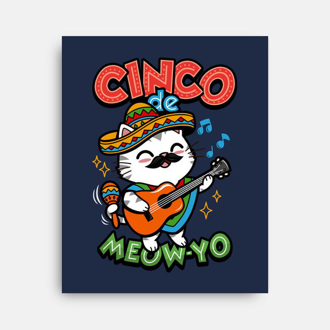 Cinco De Meow-yo-None-Stretched-Canvas-Boggs Nicolas