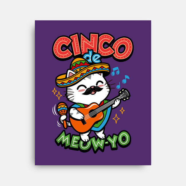 Cinco De Meow-yo-None-Stretched-Canvas-Boggs Nicolas