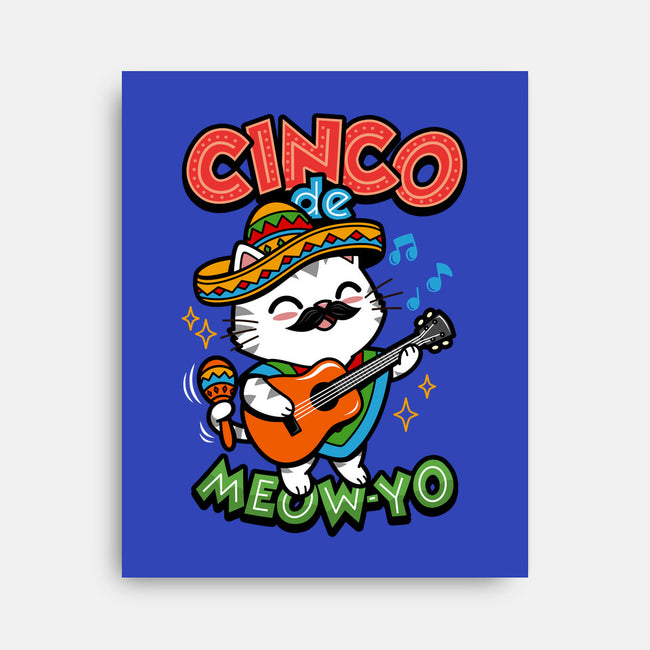 Cinco De Meow-yo-None-Stretched-Canvas-Boggs Nicolas