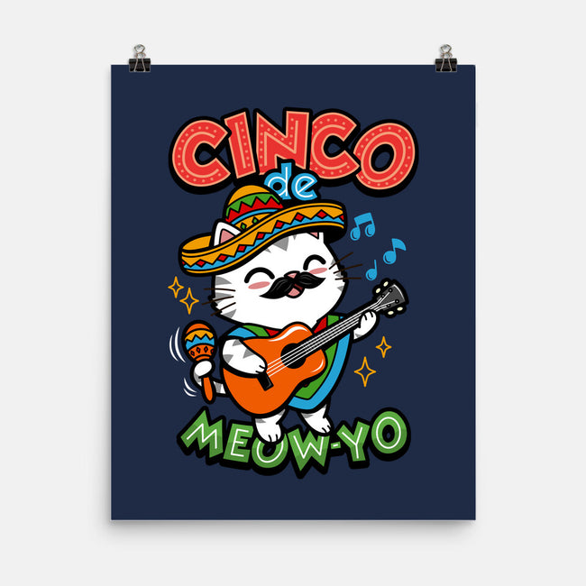 Cinco De Meow-yo-None-Matte-Poster-Boggs Nicolas