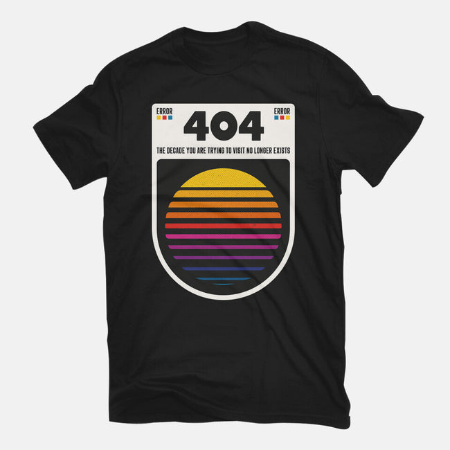 404 Decade Not Found-Mens-Basic-Tee-BadBox