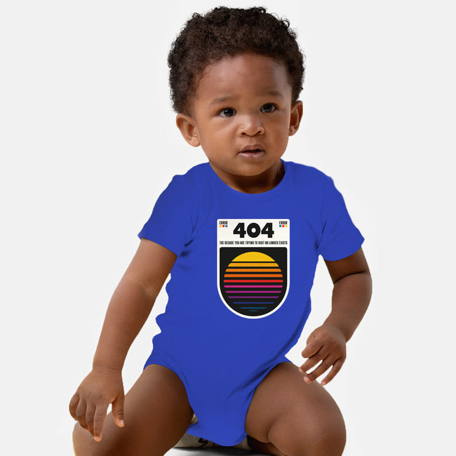 404 Decade Not Found-Baby-Basic-Onesie-BadBox