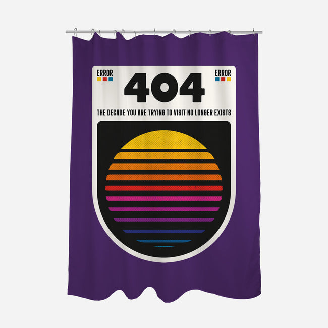 404 Decade Not Found-None-Polyester-Shower Curtain-BadBox