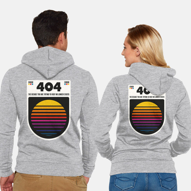 404 Decade Not Found-Unisex-Zip-Up-Sweatshirt-BadBox