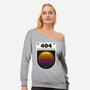 404 Decade Not Found-Womens-Off Shoulder-Sweatshirt-BadBox