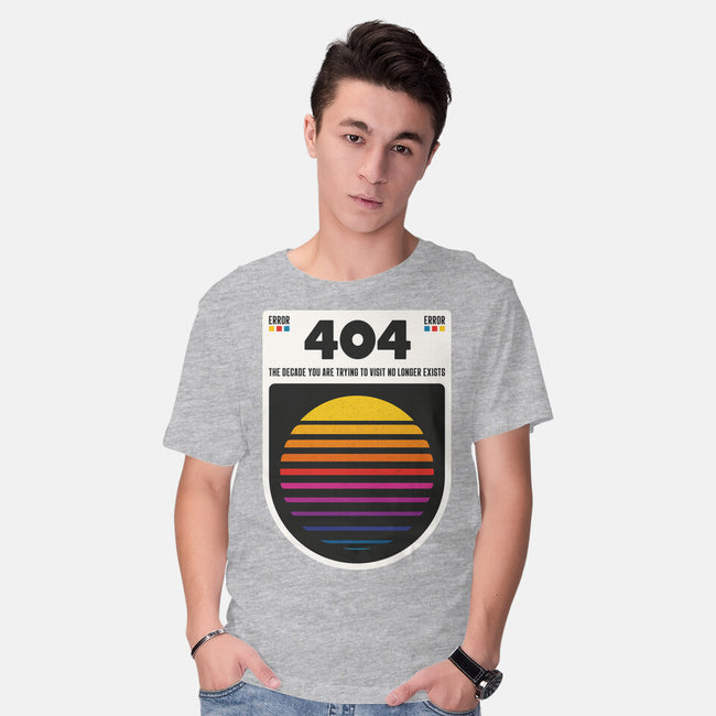 404 Decade Not Found-Mens-Basic-Tee-BadBox