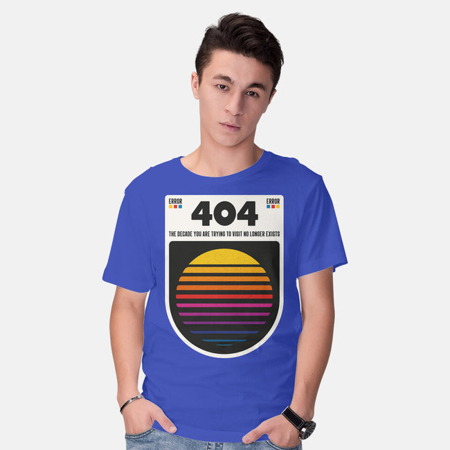 404 Decade Not Found-Mens-Basic-Tee-BadBox