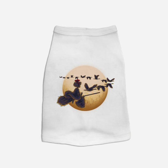 Young Witch Moon-Dog-Basic-Pet Tank-rmatix