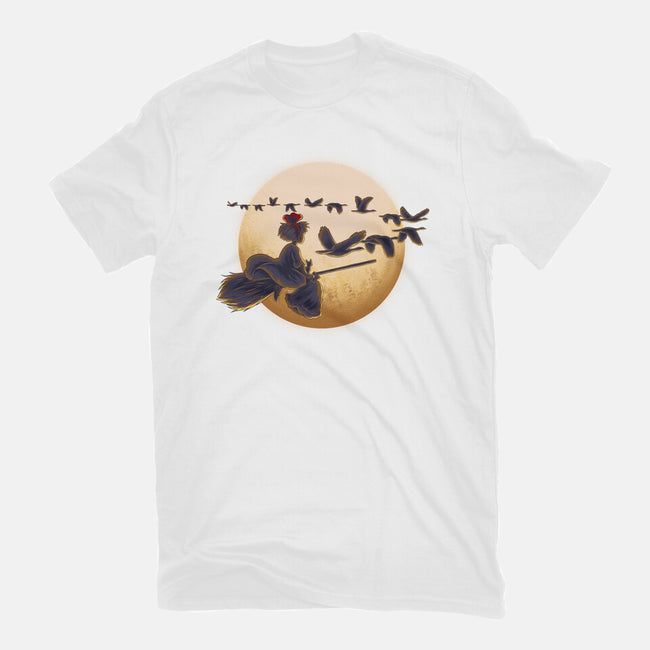 Young Witch Moon-Unisex-Basic-Tee-rmatix