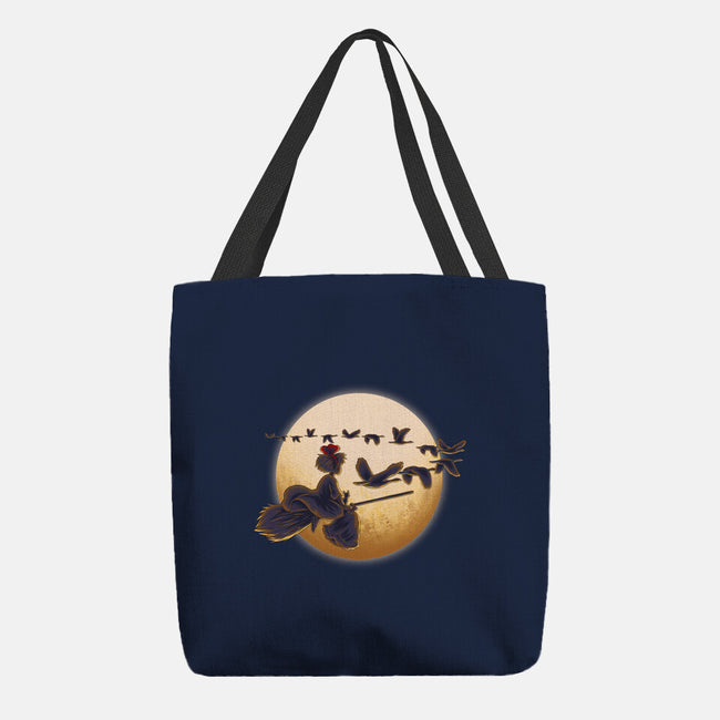 Young Witch Moon-None-Basic Tote-Bag-rmatix