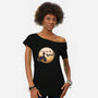 Young Witch Moon-Womens-Off Shoulder-Tee-rmatix