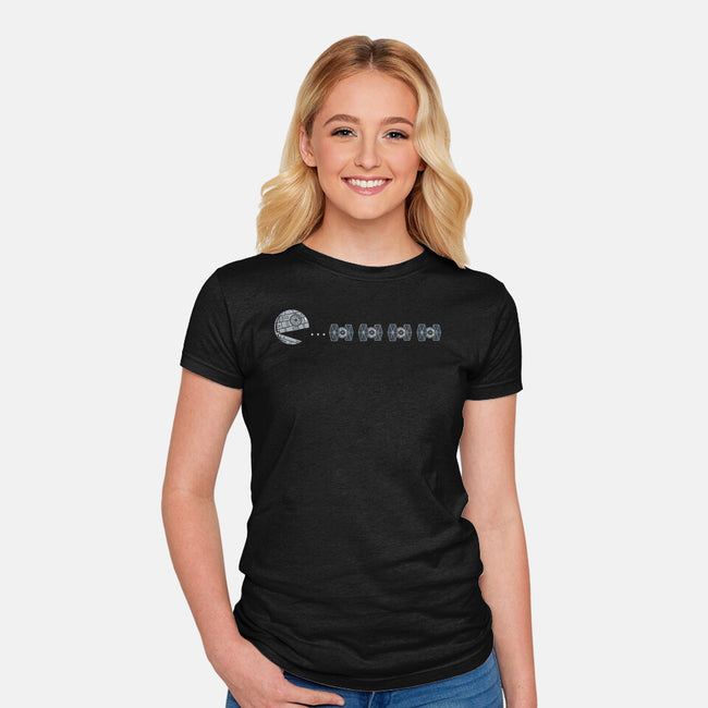 Pac Death Star-Womens-Fitted-Tee-krisren28