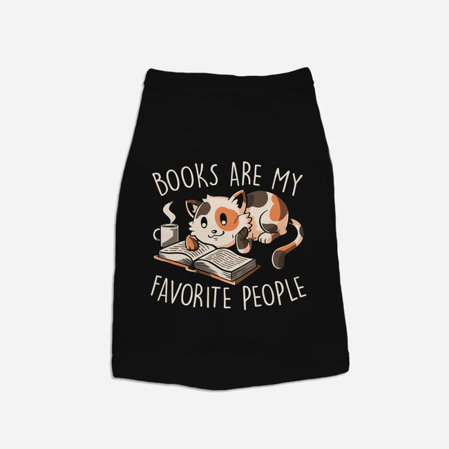 Books Are My Favorite People-Dog-Basic-Pet Tank-koalastudio