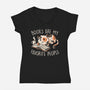 Books Are My Favorite People-Womens-V-Neck-Tee-koalastudio