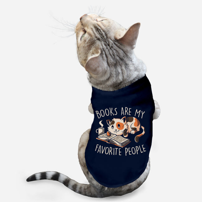 Books Are My Favorite People-Cat-Basic-Pet Tank-koalastudio