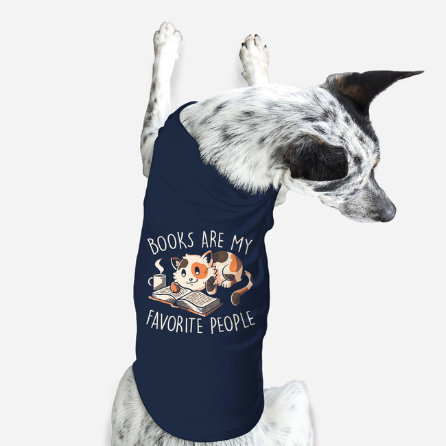 Books Are My Favorite People-Dog-Basic-Pet Tank-koalastudio